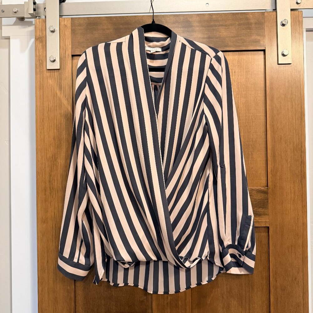 PLEIONE FAUX WRAP BLOUSE ~ SIZE XL